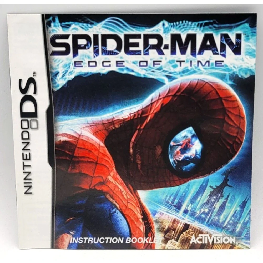 Spider-Man Edge Of Time - Nintendo DS GAME MANUAL ONLY *NO GAME*